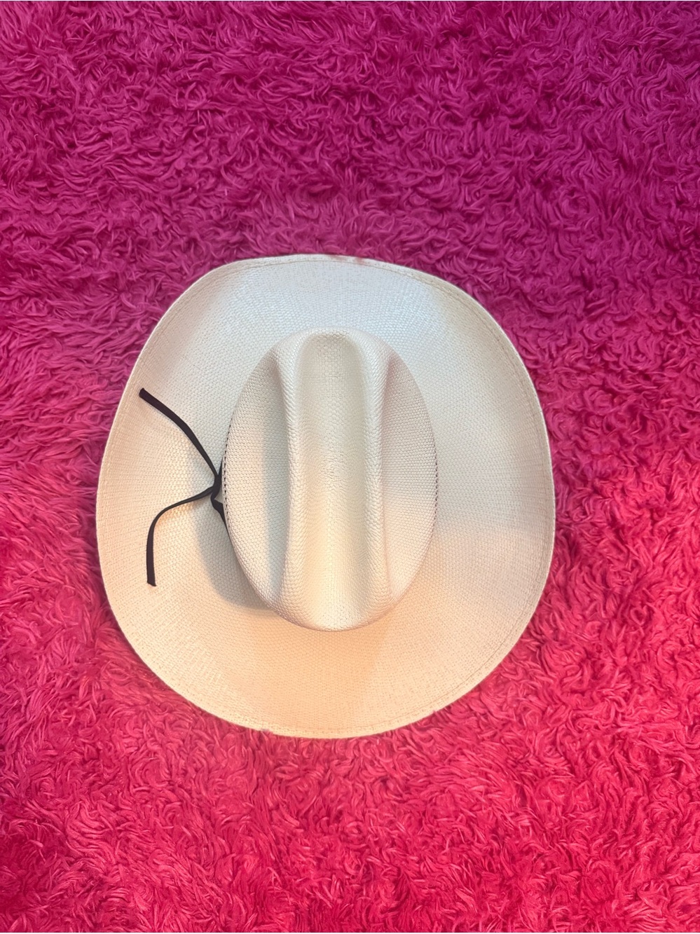 RResistol Wide-Brim Cowboy  Hat - Cream